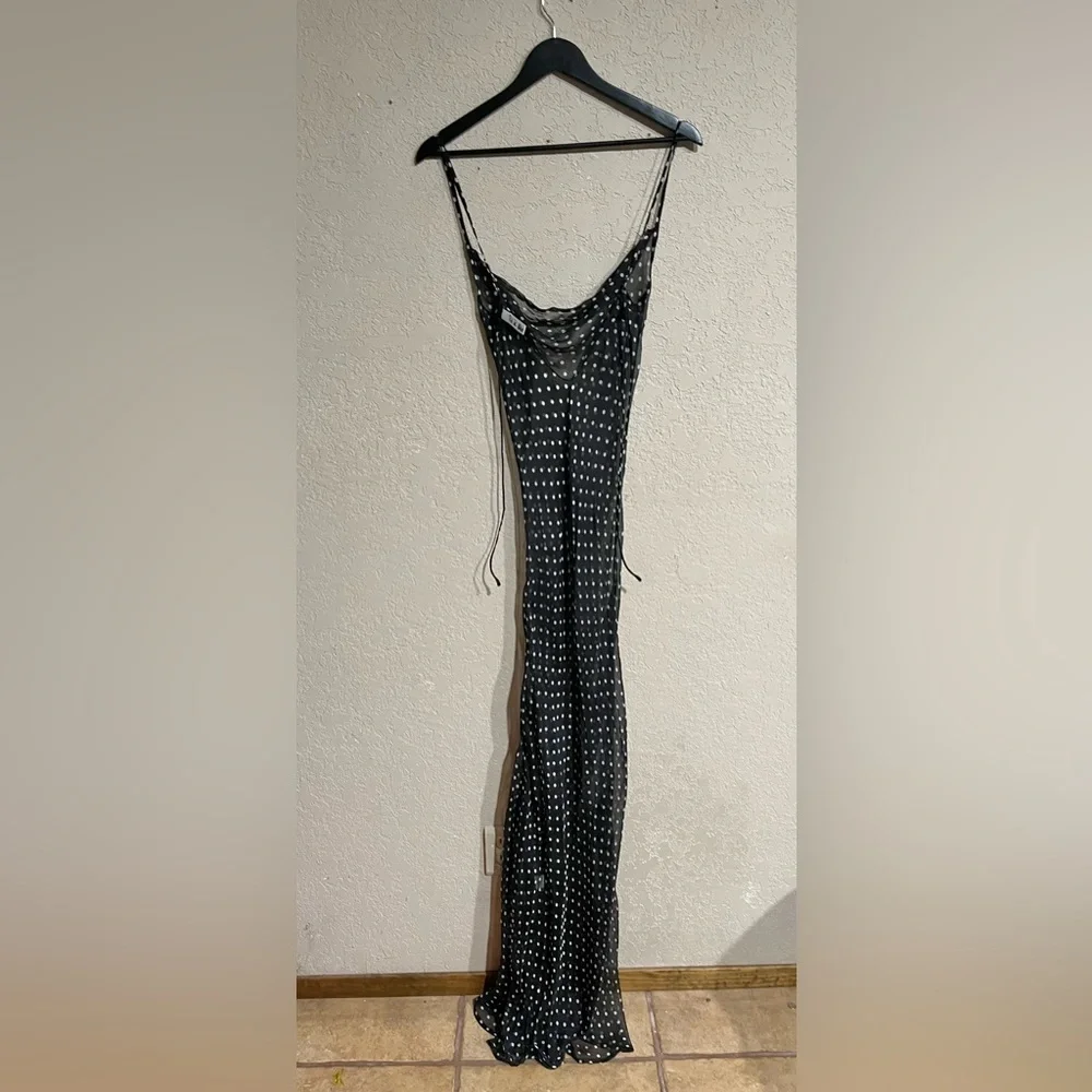 Rat & Boa | GISELE POLKA DOT SILK MAXI DRESS XS - Picture 16 of 16